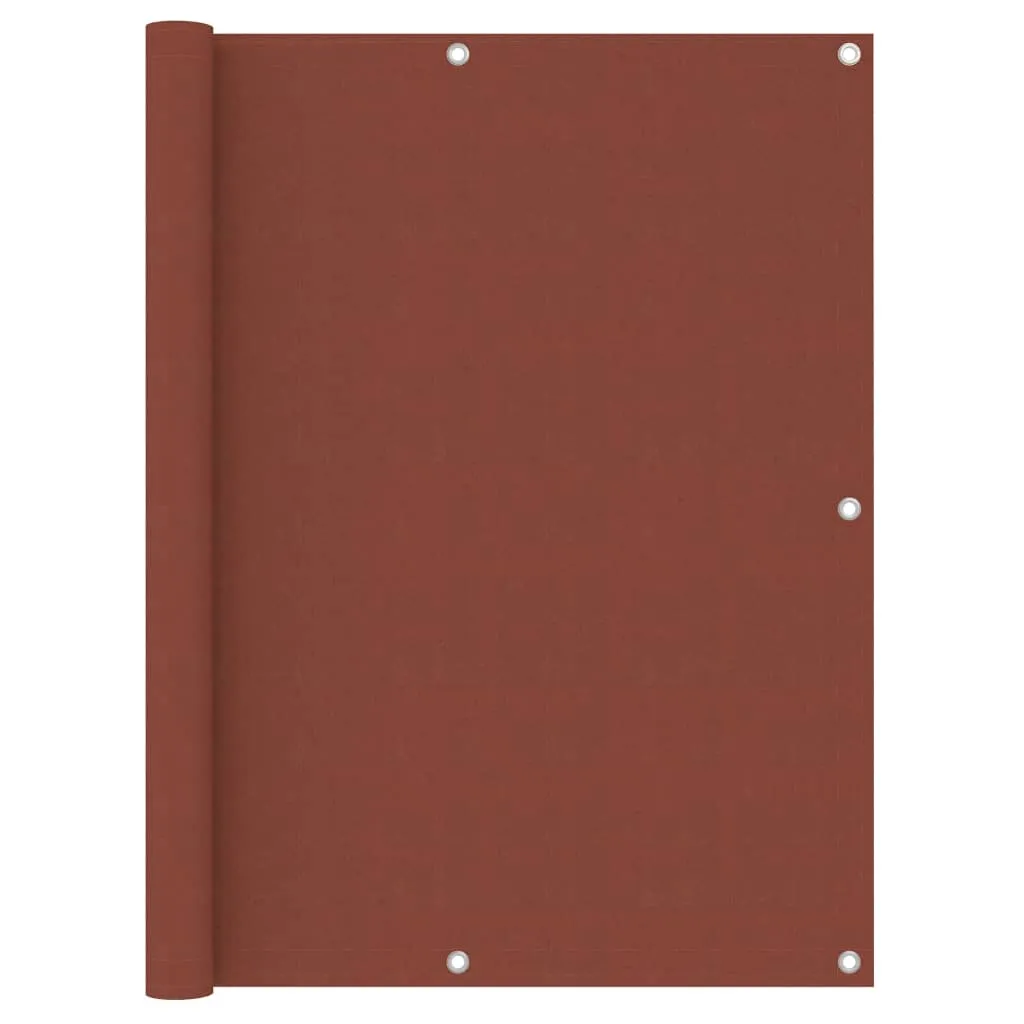 vidaXL Balcony Screen Terracotta 120x500 cm Oxford Fabric