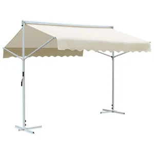 vidaXL Free Standing Awning 3x3 m Cream