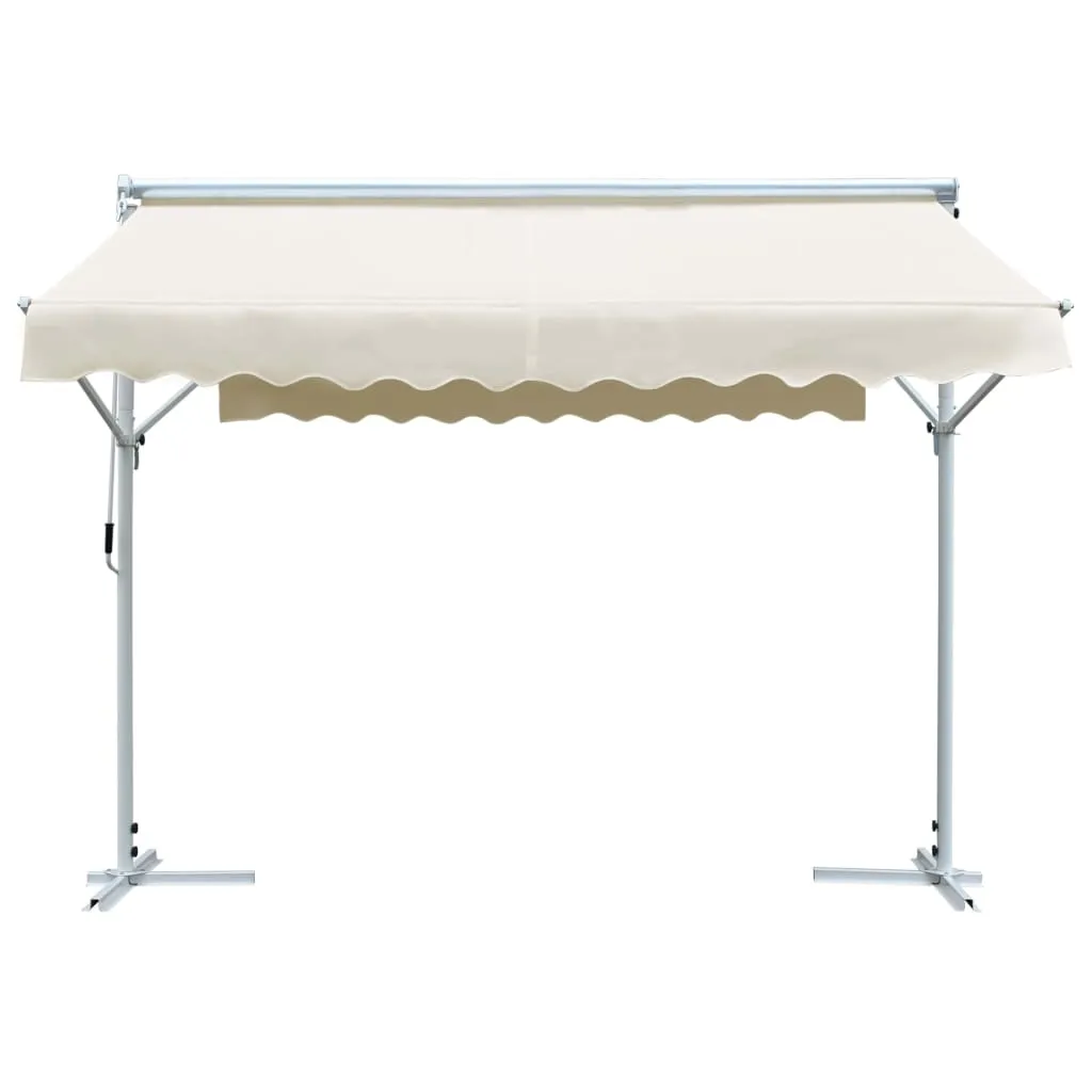 vidaXL Free Standing Awning 3x3 m Cream