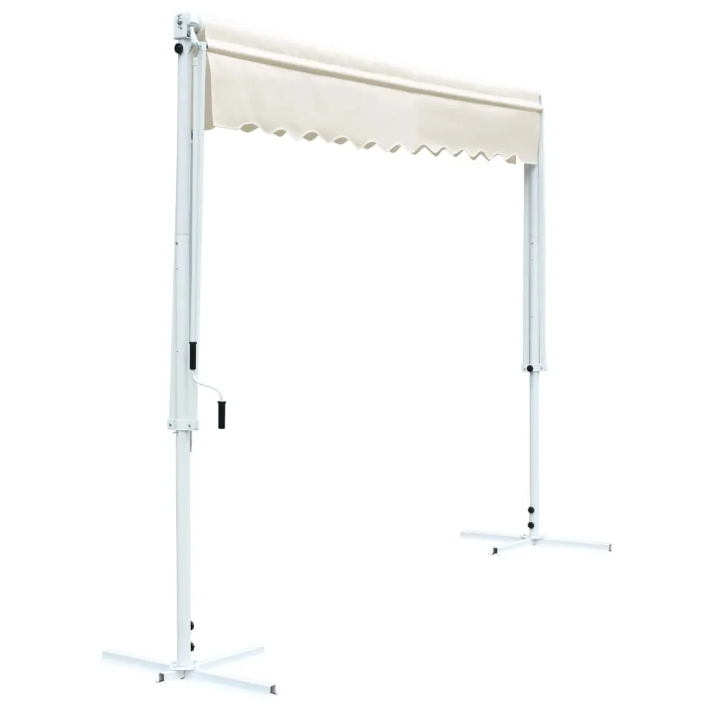 vidaXL Free Standing Awning 3x3 m Cream