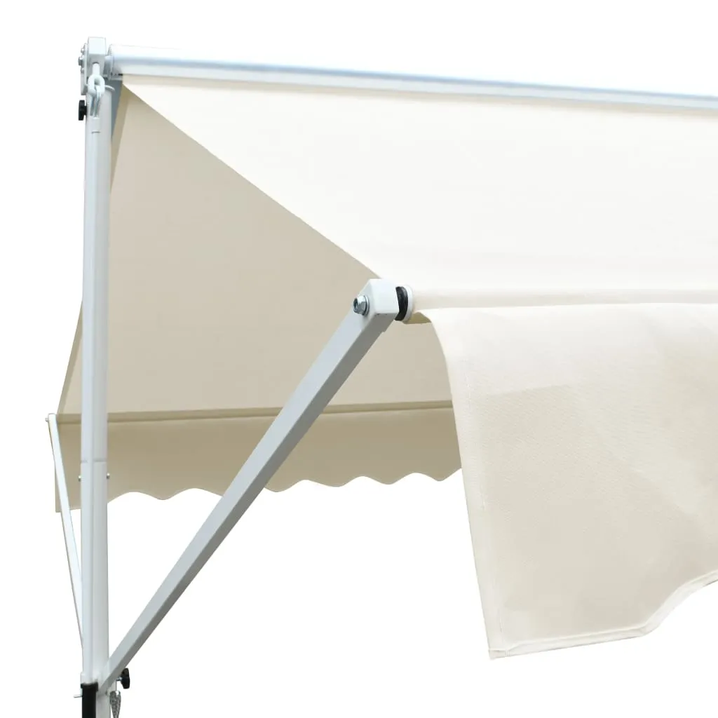 vidaXL Free Standing Awning 3x3 m Cream
