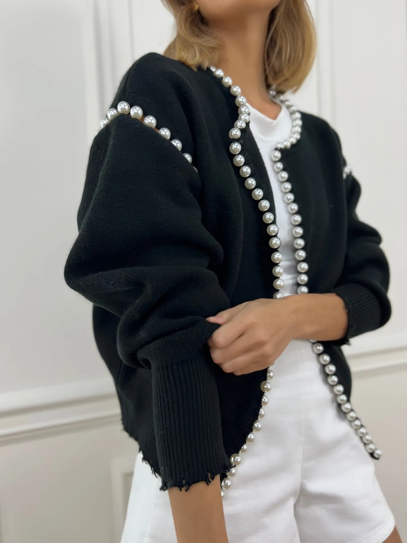Vintage Pearl Graceful Edge Cardigan
