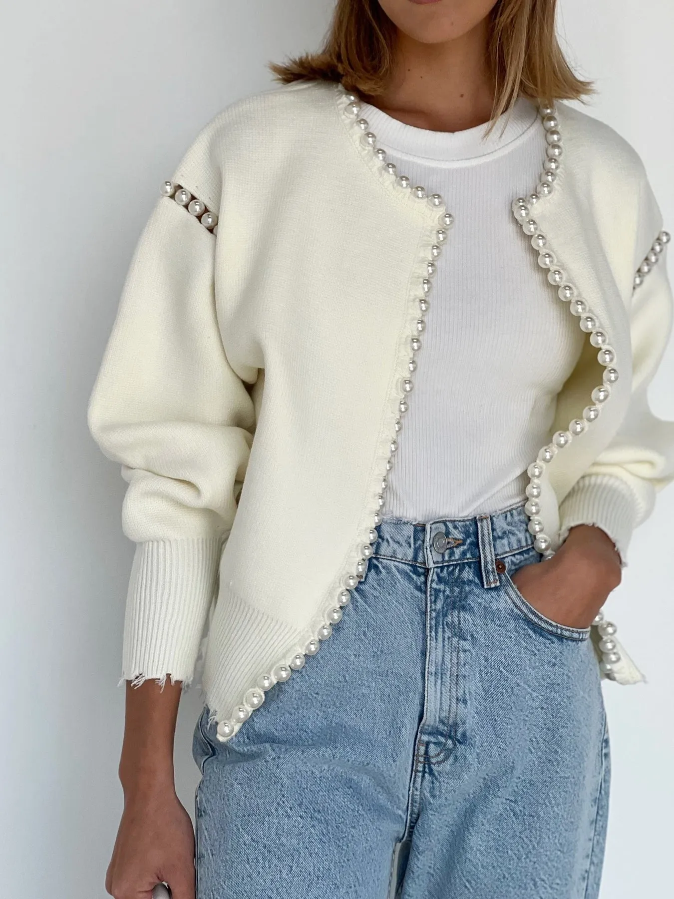 Vintage Pearl Graceful Edge Cardigan