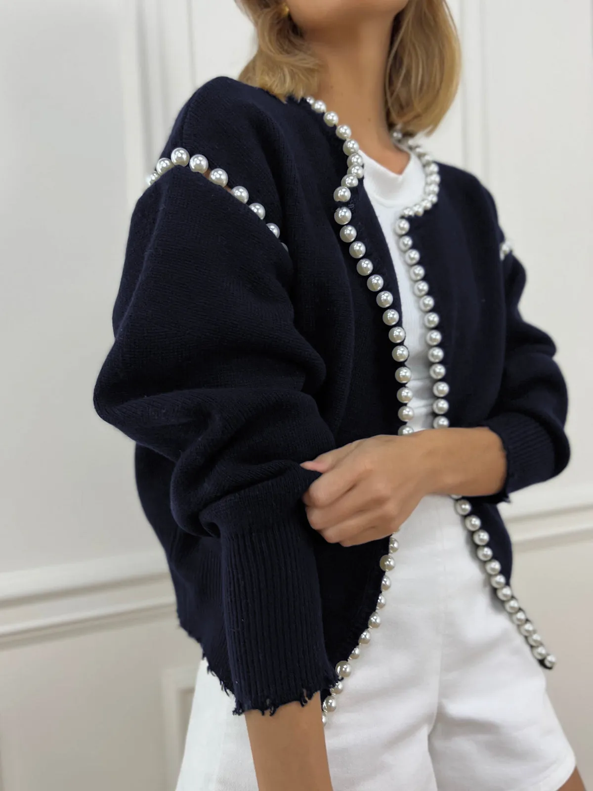 Vintage Pearl Graceful Edge Cardigan