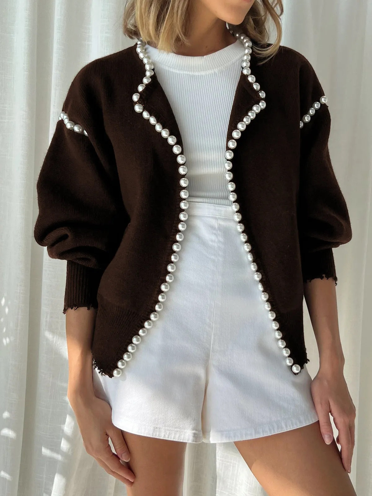 Vintage Pearl Graceful Edge Cardigan