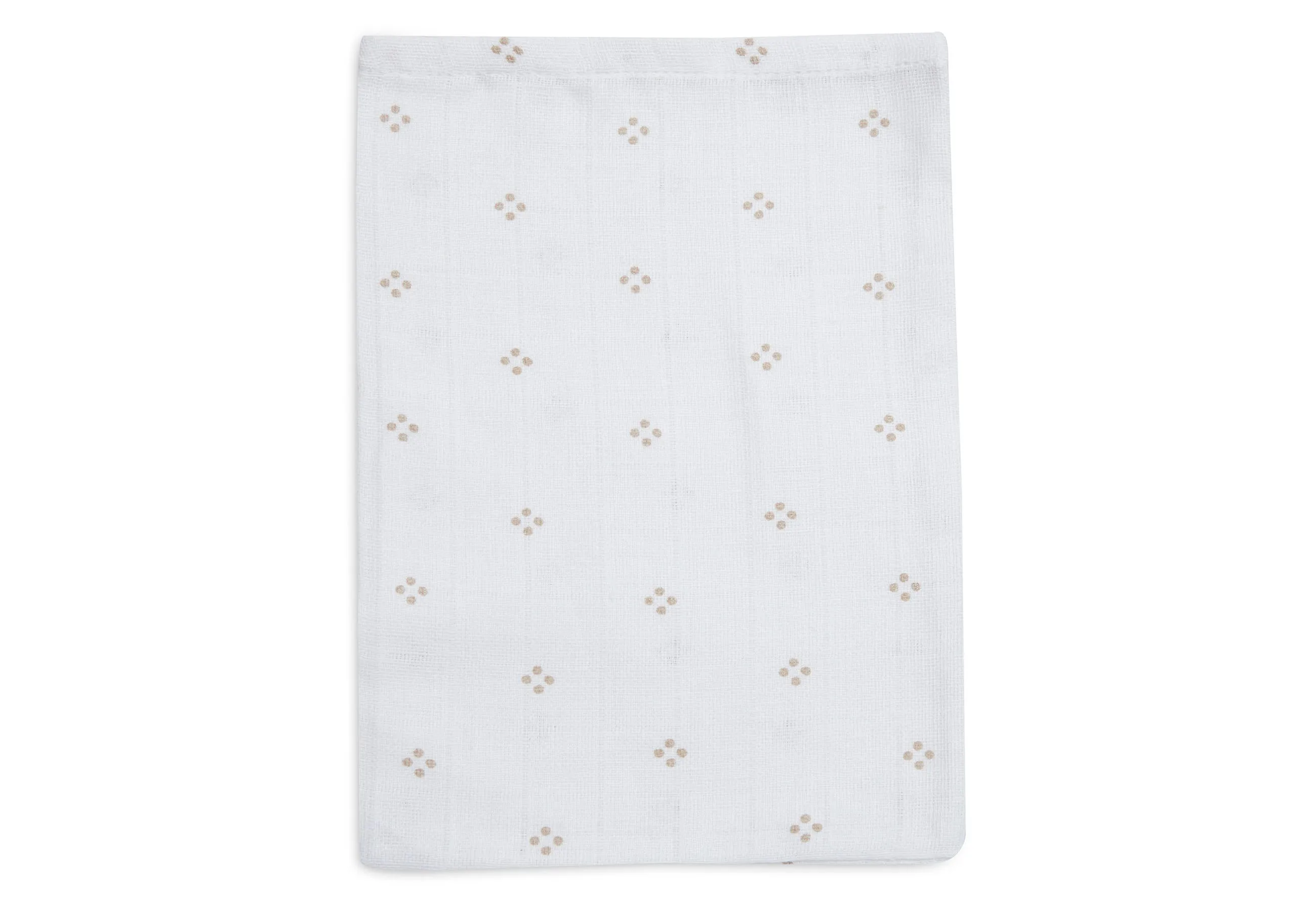 Washcloth Muslin Pointelle  Sun - Biscuit - GOTS - 2 Pack