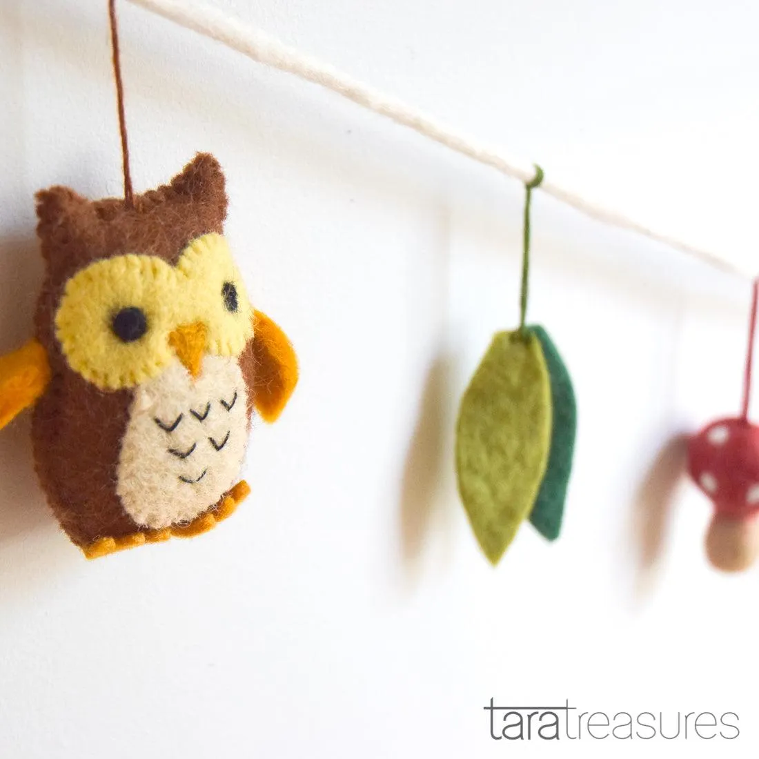 Woodland Animals Felt Garland