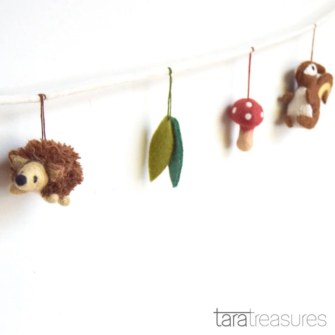 Woodland Animals Felt Garland